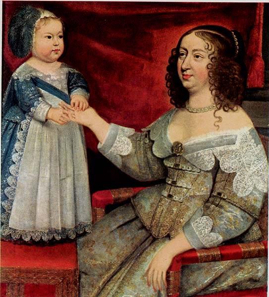 unknow artist Louis XIV and Anne of Austria Sweden oil painting art